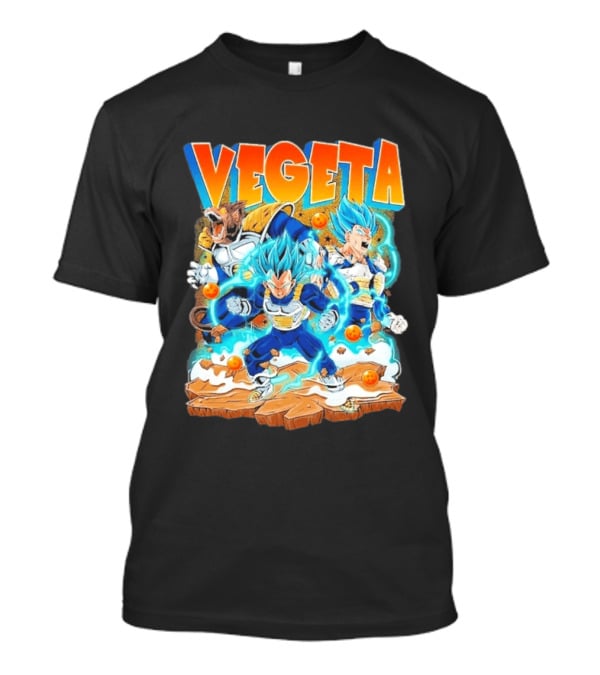 Vegeta Super Saiyan Blue Power Dragon Ball Glorious Combat Scene T-Shirt
