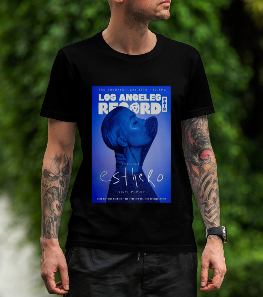 Los Angeles Record Fair May 17 Special Guest Esthero Vinyl Pop Up Arts District Brewing T-Shirt