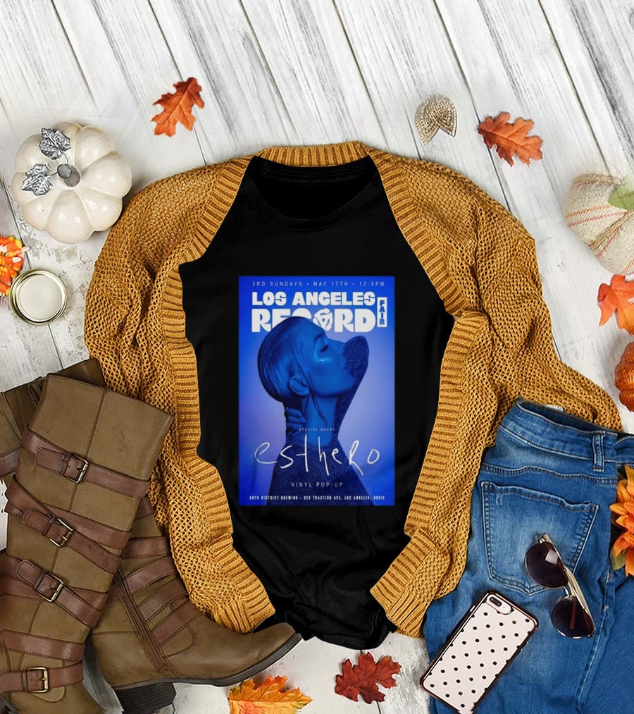 Los Angeles Record Fair May 17 Special Guest Esthero Vinyl Pop Up Arts District Brewing T-Shirt