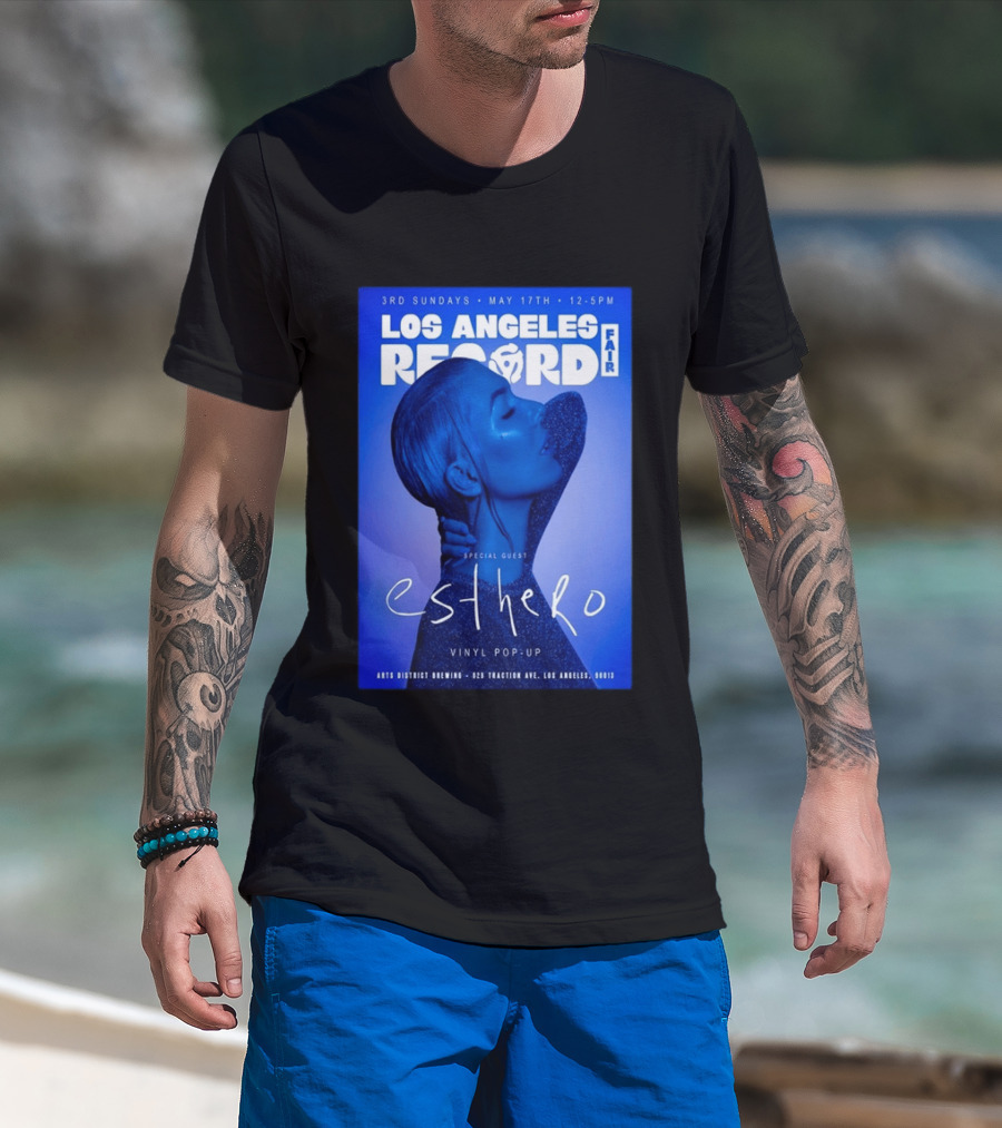 Los Angeles Record Fair May 17 Special Guest Esthero Vinyl Pop Up Arts District Brewing T-Shirt