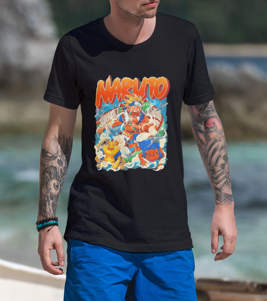 Naruto Uzumaki Toad Summoning Adventure Anime Ninja T-Shirt