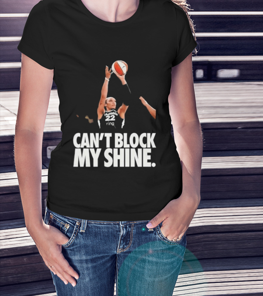 Can't Block My Shine A'ja Basketball Inspirational T-Shirt