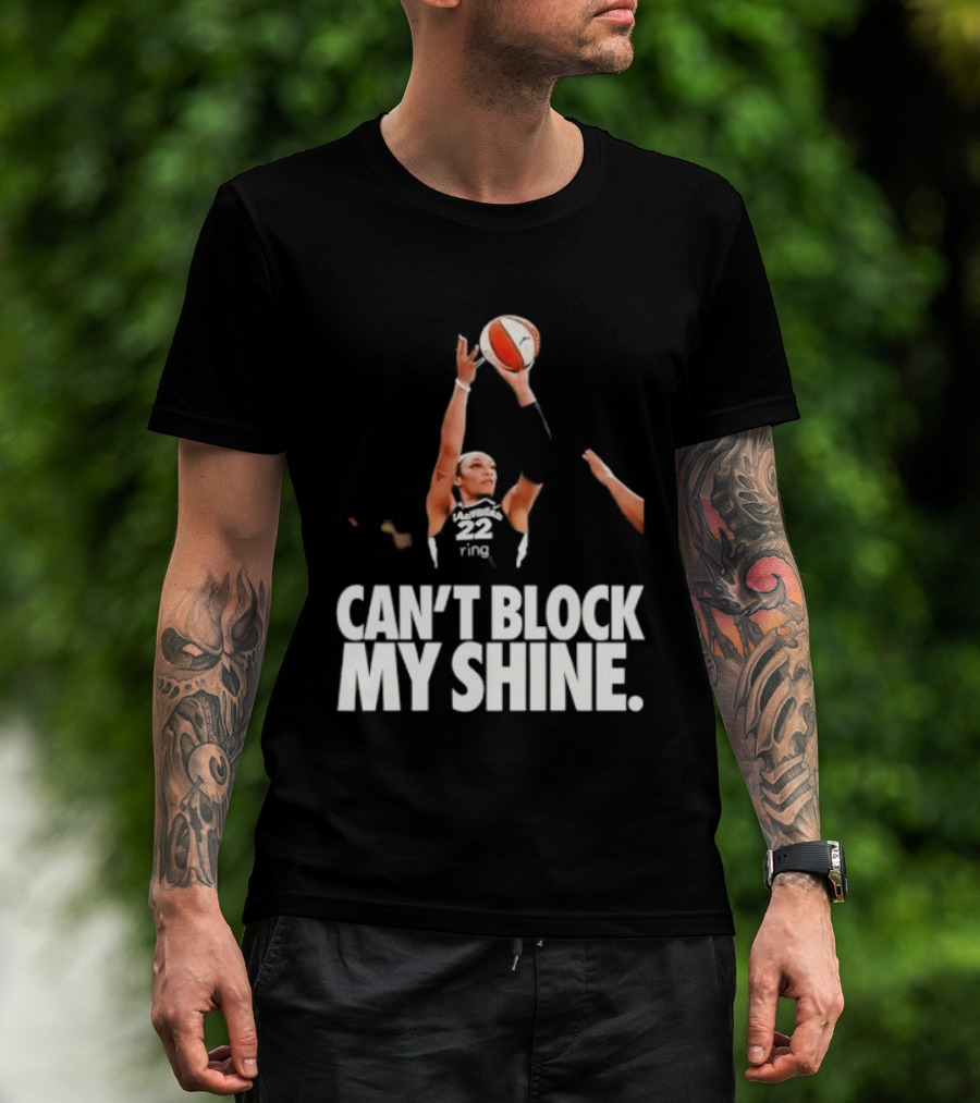 Can't Block My Shine A'ja Basketball Inspirational T-Shirt