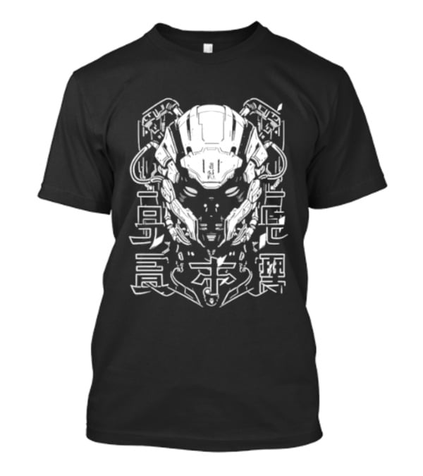 Futuristic Japanese Cyberpunk Demon Mecha Techwear Harajuku Otaku T-Shirt
