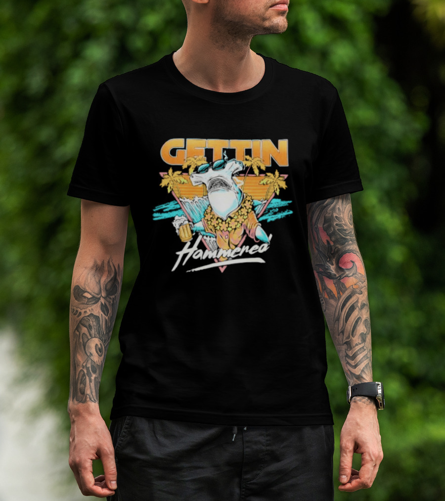 Gettin' Hammerhead Tropical Beach Vibes T-Shirt