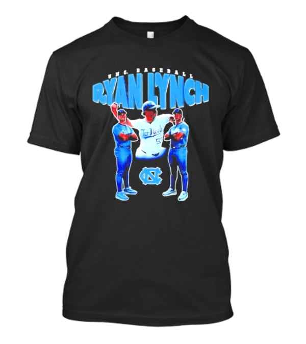 UNC Tar Heels Baseball Ryan Lynch 55 T-Shirt