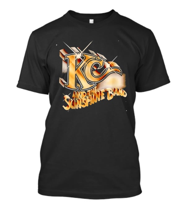 KC And The Sunshine Band Gold Logo Retro Disco T-Shirt