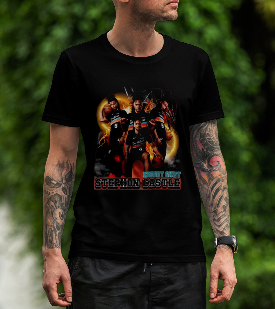 Knight Shift Stephon Castle San Antonio Spurs Basketball Star T-Shirt
