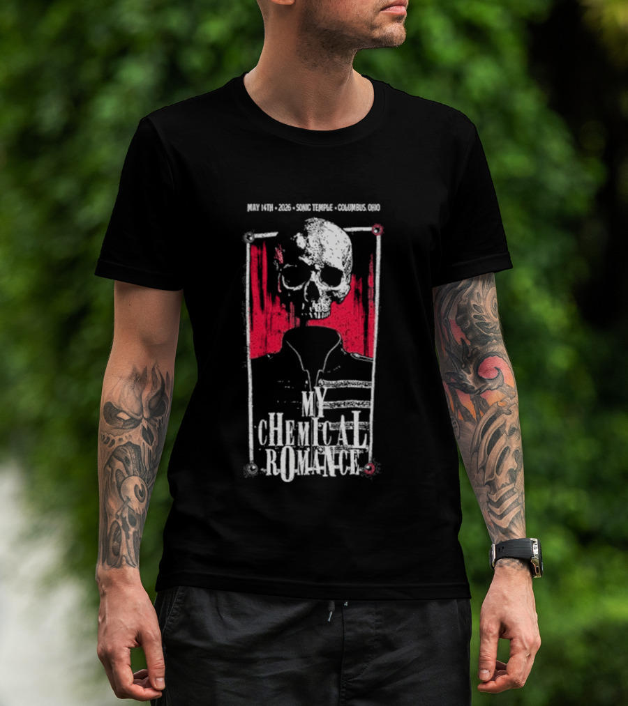 My Chemical Romance Skull May 14 2026 Columbus OH T-Shirt