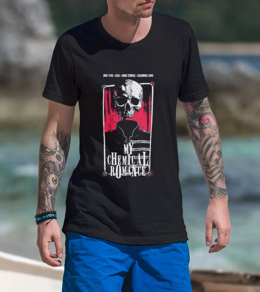My Chemical Romance Skull May 14 2026 Columbus OH T-Shirt