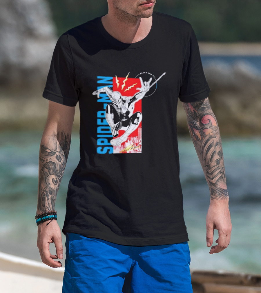 Spider Man Web Slinging Marvel Universe Brand New Day T-Shirt