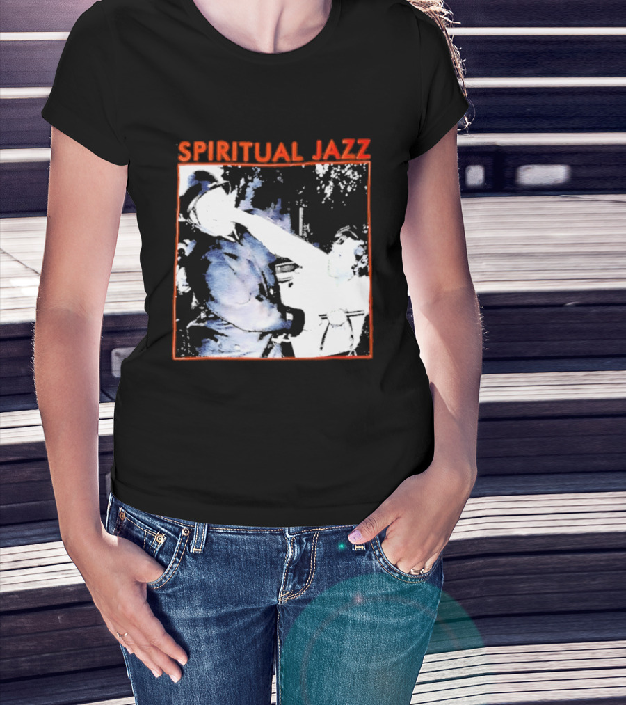 Spiritual Jazz Horn Player Watercolor T-Shirt