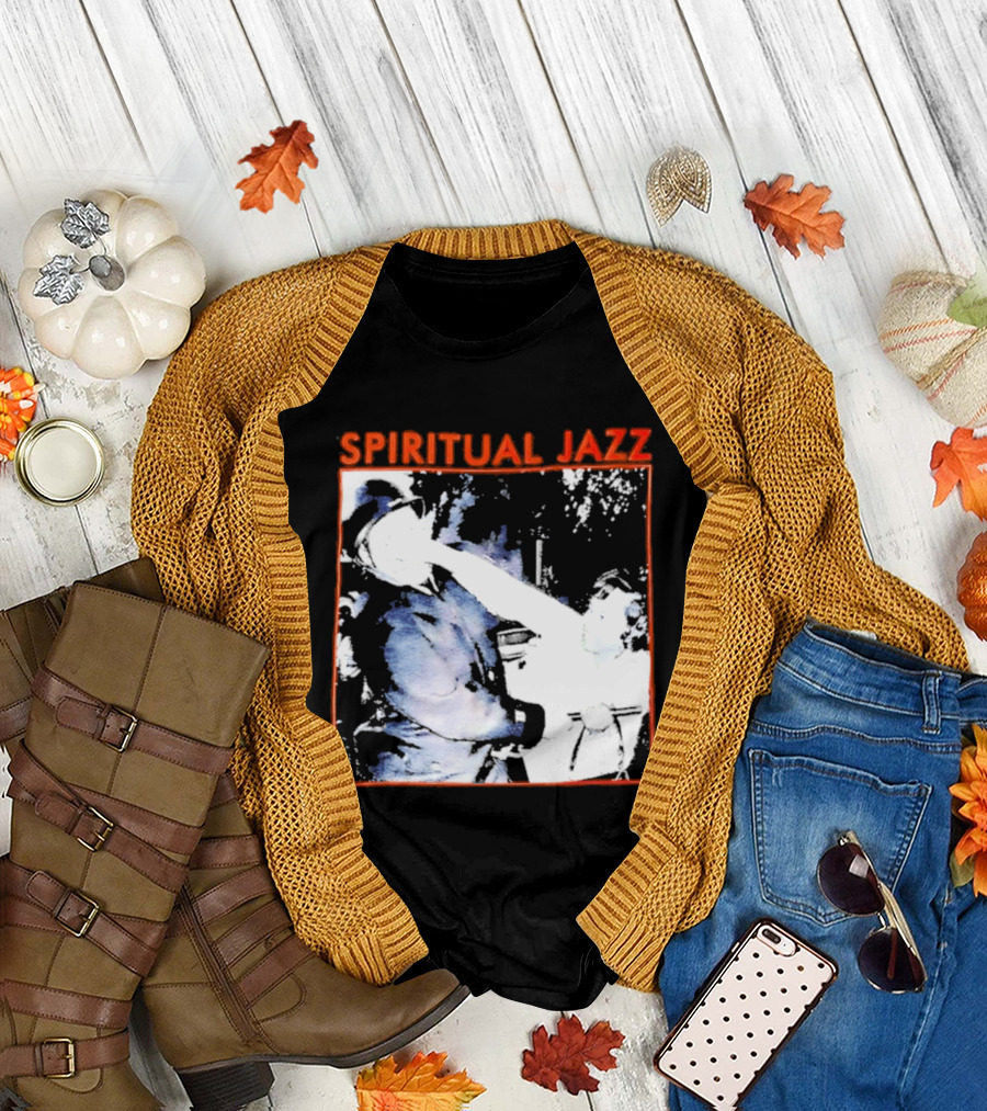 Spiritual Jazz Horn Player Watercolor T-Shirt