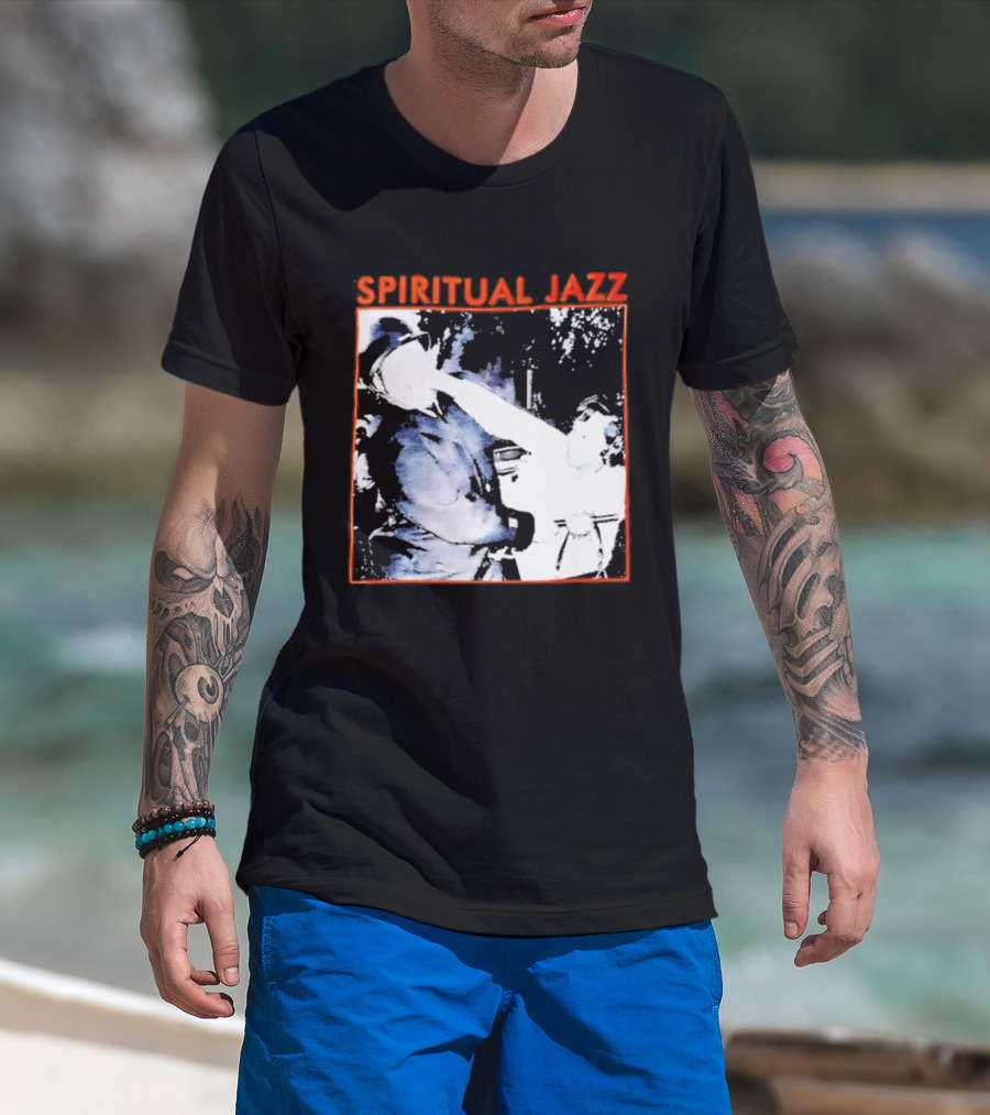 Spiritual Jazz Horn Player Watercolor T-Shirt