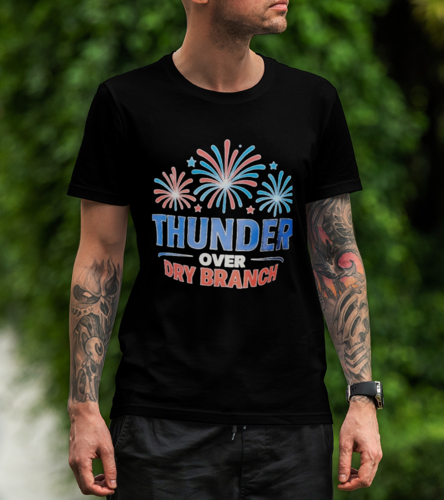 Thunder Over Dry Branch Fireworks Celebration Stars T-Shirt