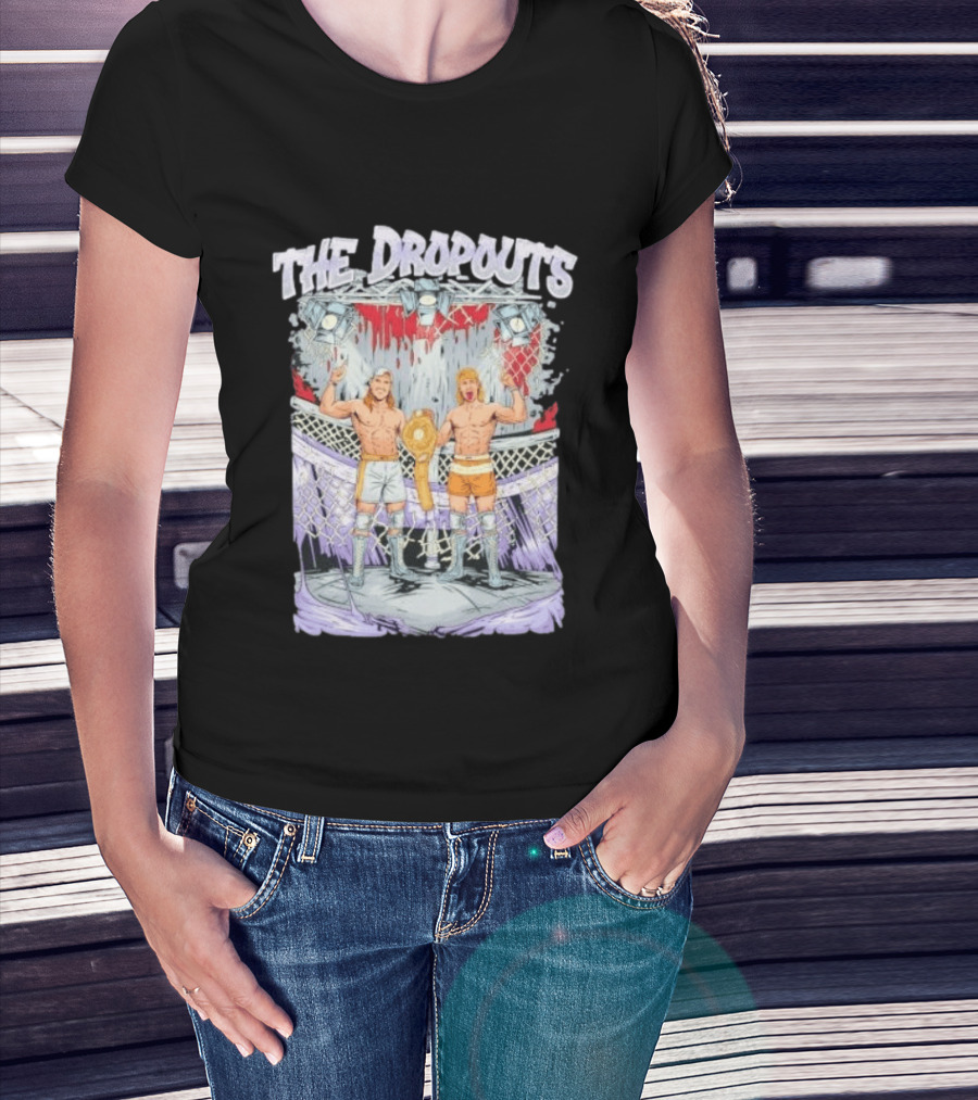Tuckey And Scott Green The Dropouts Wrestling Champions In The Cage T-Shirt