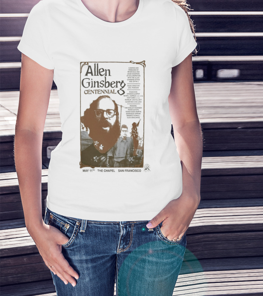 Allen Ginsberg Centennial May 11 2026 The Chapel San Francisco Event T-Shirt