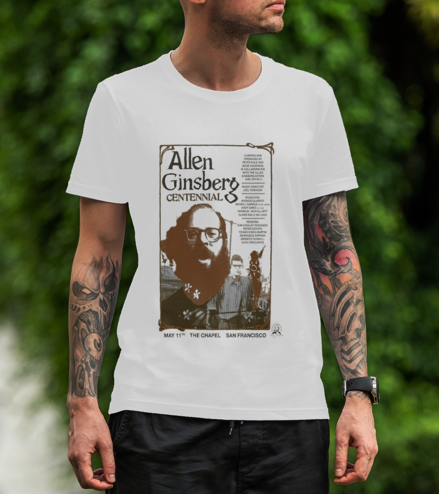 Allen Ginsberg Centennial May 11 2026 The Chapel San Francisco Event T-Shirt