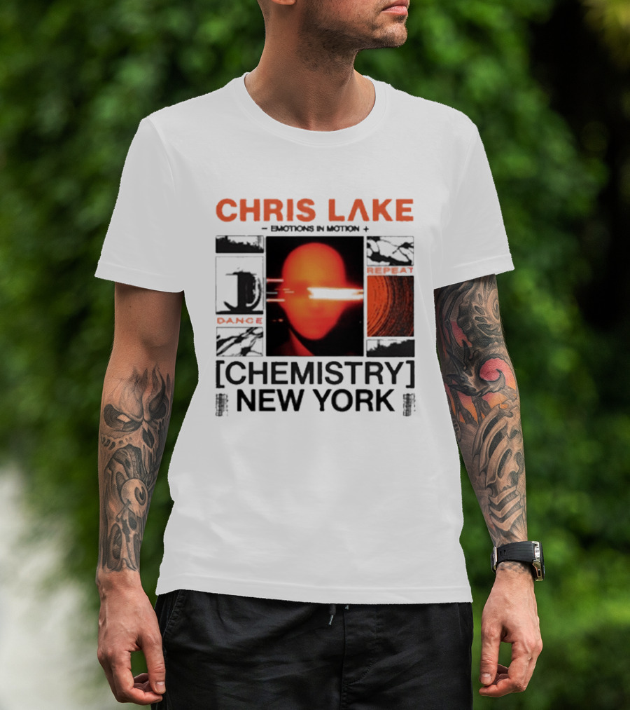 CHRIS LAKE Emotions In Motion Chemistry Dance New York T-Shirt