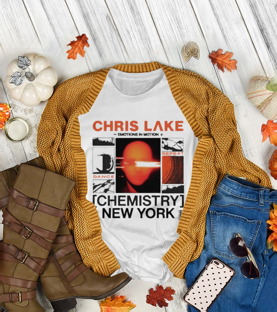 CHRIS LAKE Emotions in Motion Chemistry Dance New York T-Shirt
