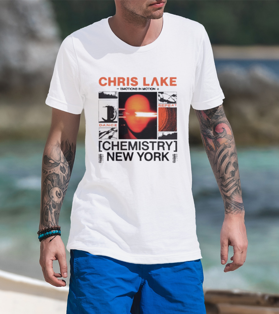 CHRIS LAKE Emotions In Motion Chemistry Dance New York T-Shirt