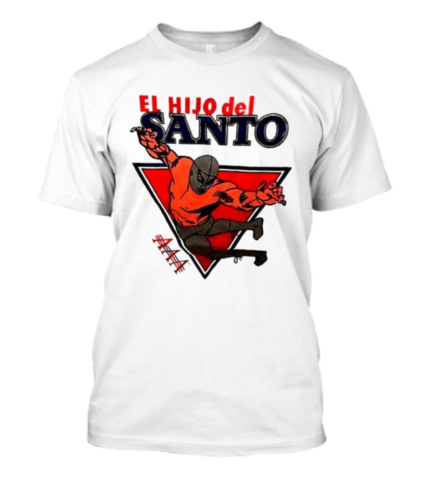 El Hijo Del Santo AAA Lucha Libre Wrestler In Red Triangle T-Shirt