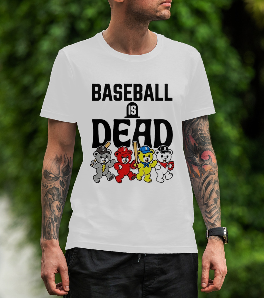 Grateful Dead Baseball Bears Is Dead Night T-Shirt