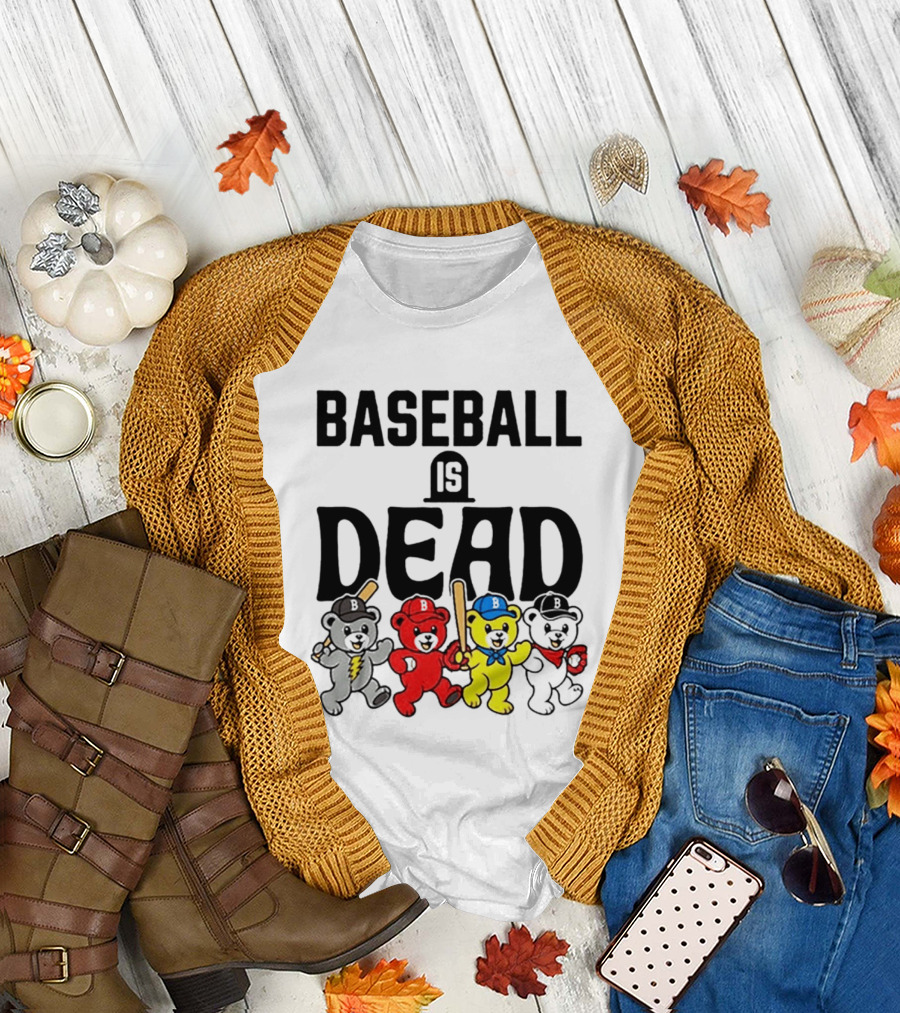 Grateful Dead Baseball Bears Is Dead Night T-Shirt