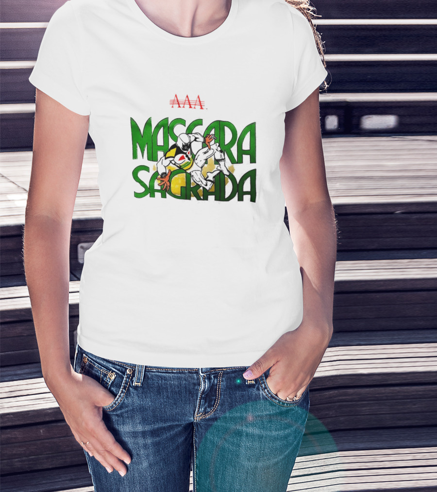 Máscara Sagrada AAA Lucha Libre Mexican Wrestling Hero T-Shirt
