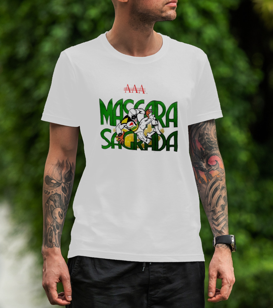 Máscara Sagrada AAA Lucha Libre Mexican Wrestling Hero T-Shirt
