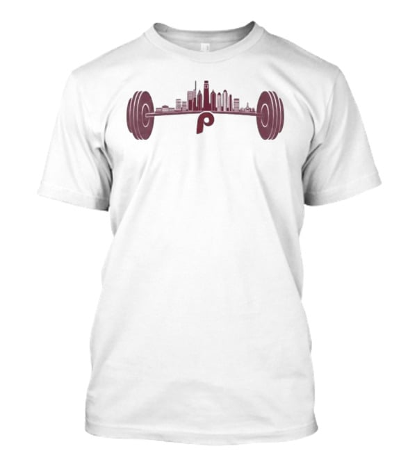 Philadelphia Phillies Philly Strong Skyline Barbell Series T-Shirt