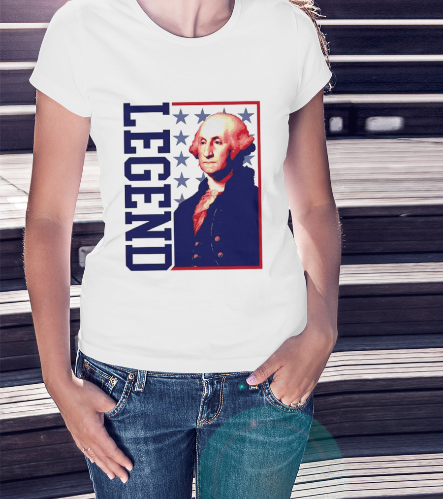 Legend George Washington 250th Anniversary America Freedom T-Shirt