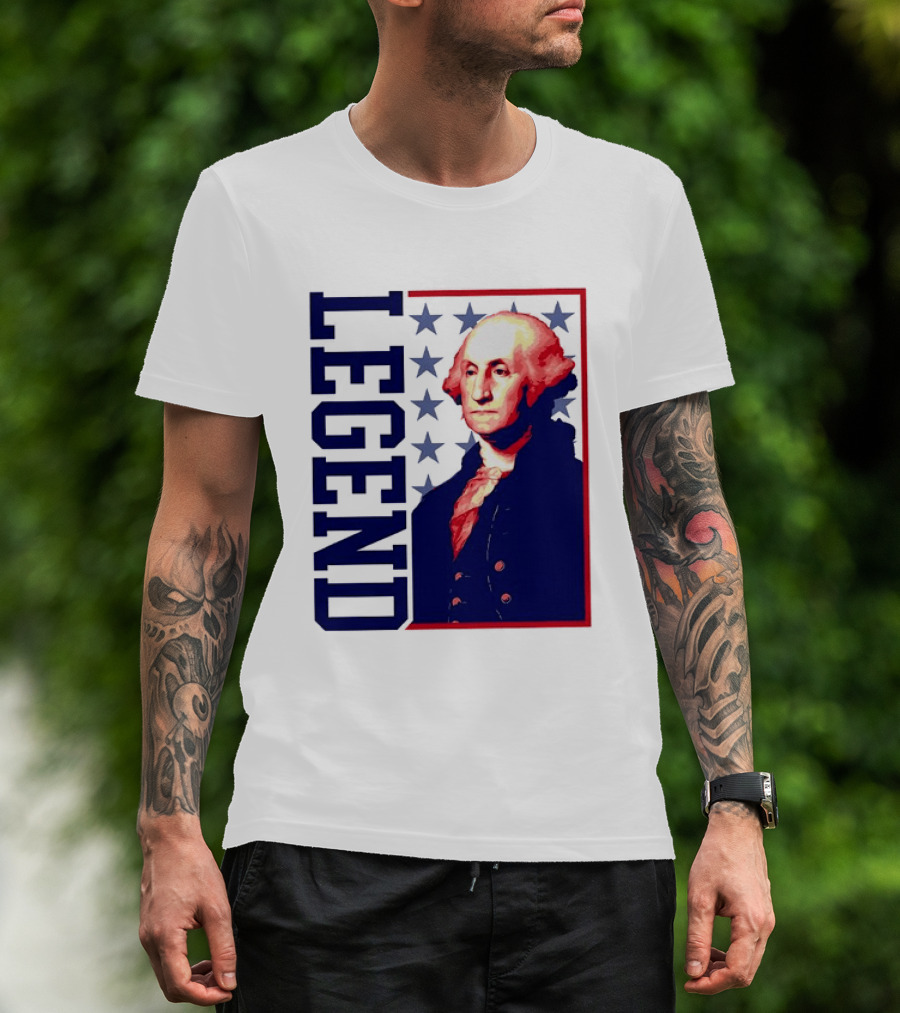 Legend George Washington 250th Anniversary America Freedom T-Shirt