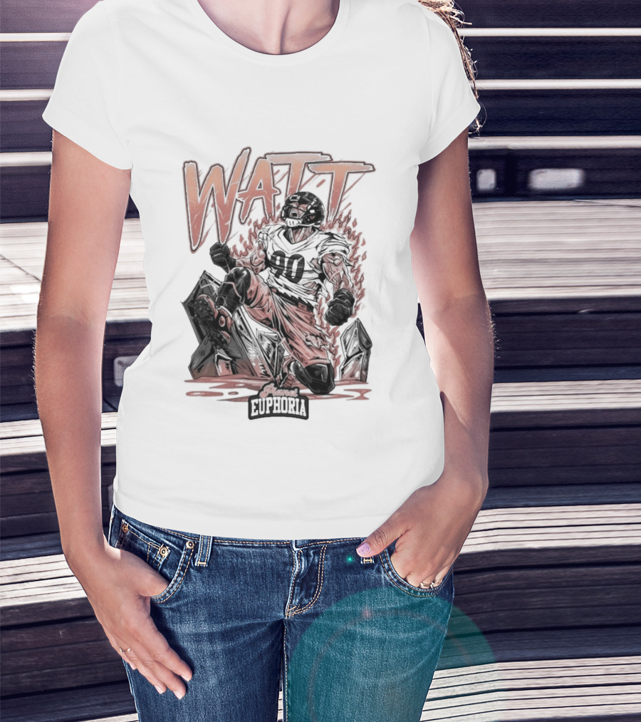Watt Unstoppable Roar Number 90 Euphoria T-Shirt