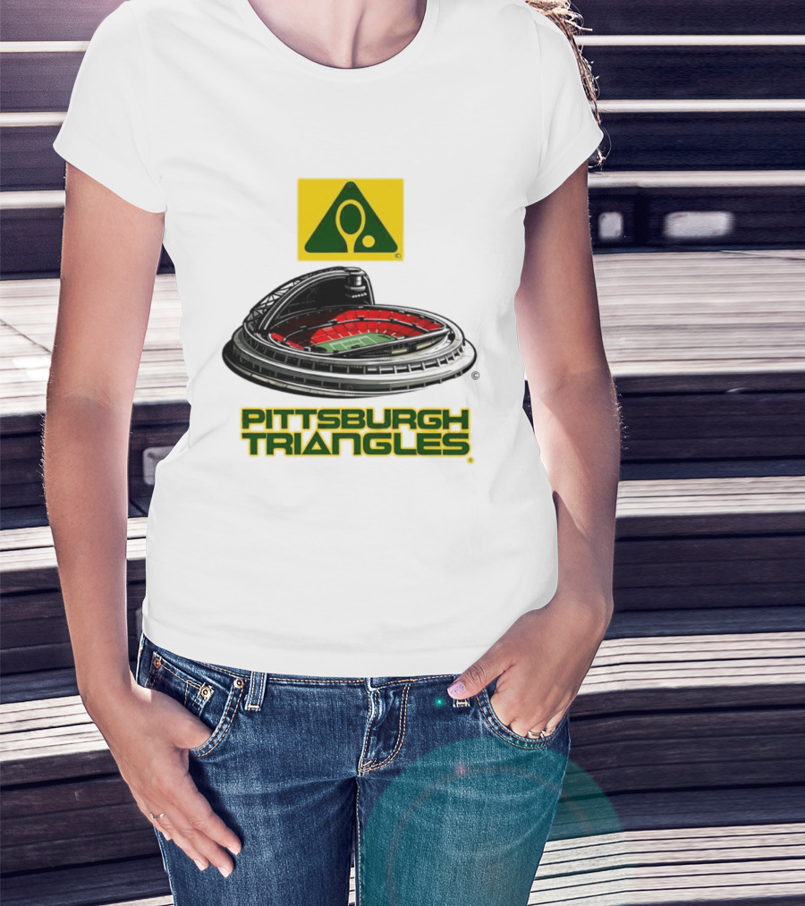 Pittsburgh Triangles Civic Arena Tennis Logo Roof Open T-Shirt