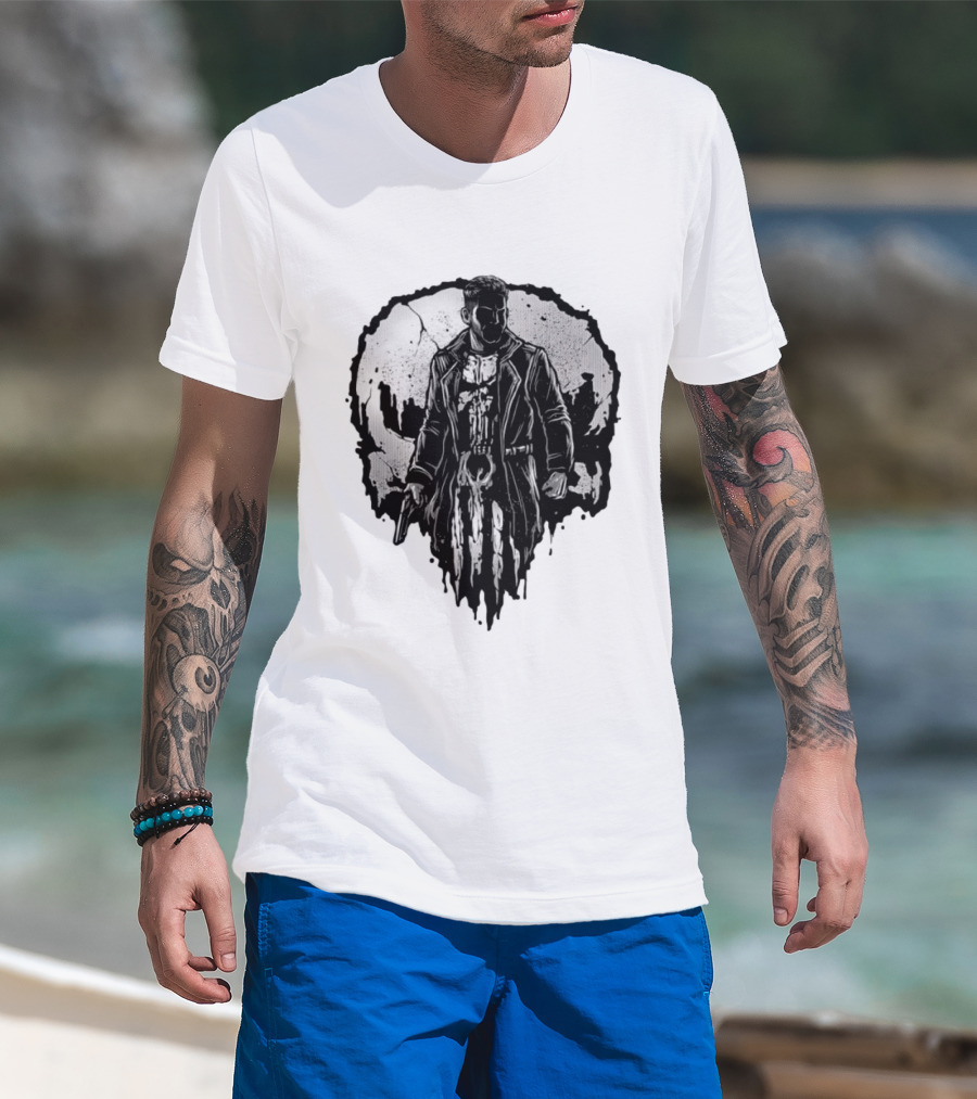 He Who Punishes Skull Emblem Marvel Comics T-Shirt