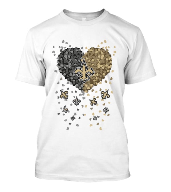 Heart Of New Orleans Saints Football Fleur De Lis 2026 T-Shirt