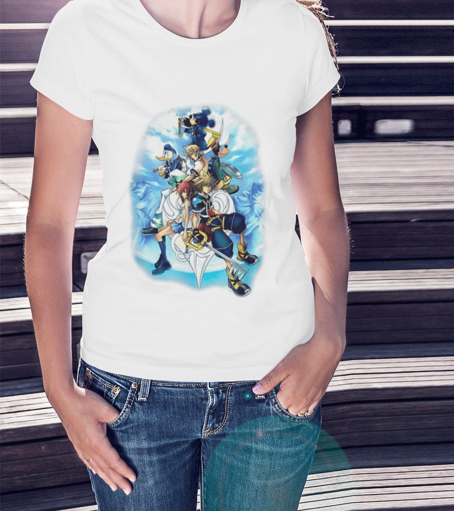 Kingdom Hearts 2 Disney Characters Adventure Ensemble T-Shirt