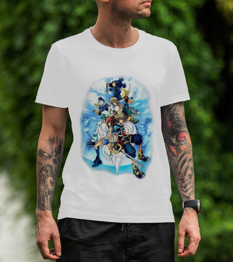 Kingdom Hearts 2 Disney Characters Adventure Ensemble T-Shirt