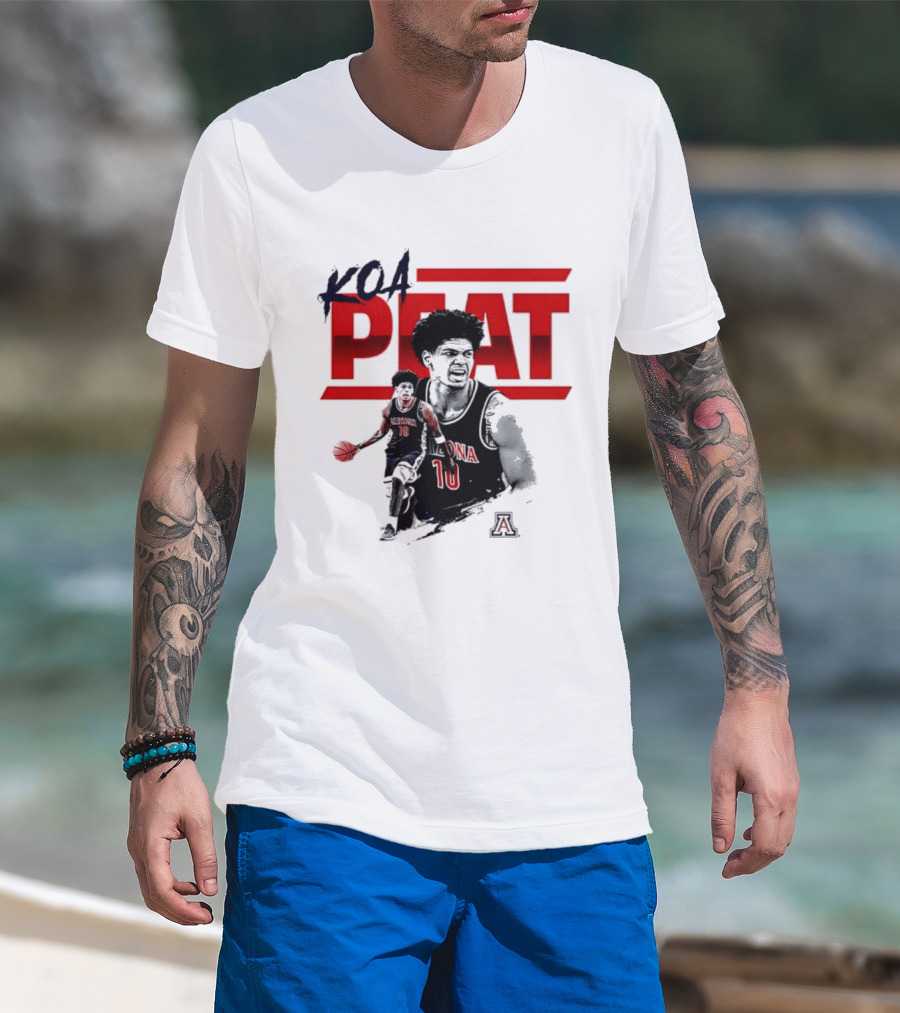 Koa Peat Arizona 10 Wildcats Basketball T-Shirt