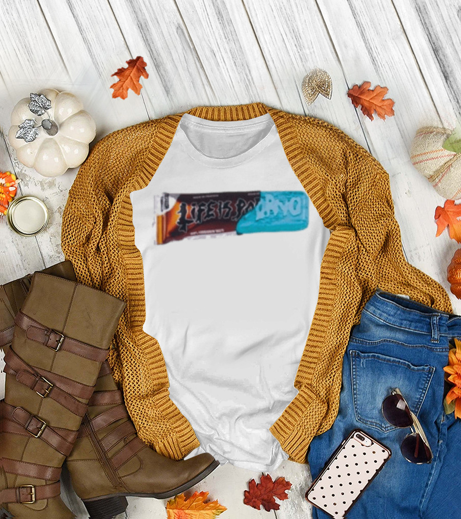 Life Is Porno Protein Bar Wrapper T-Shirt