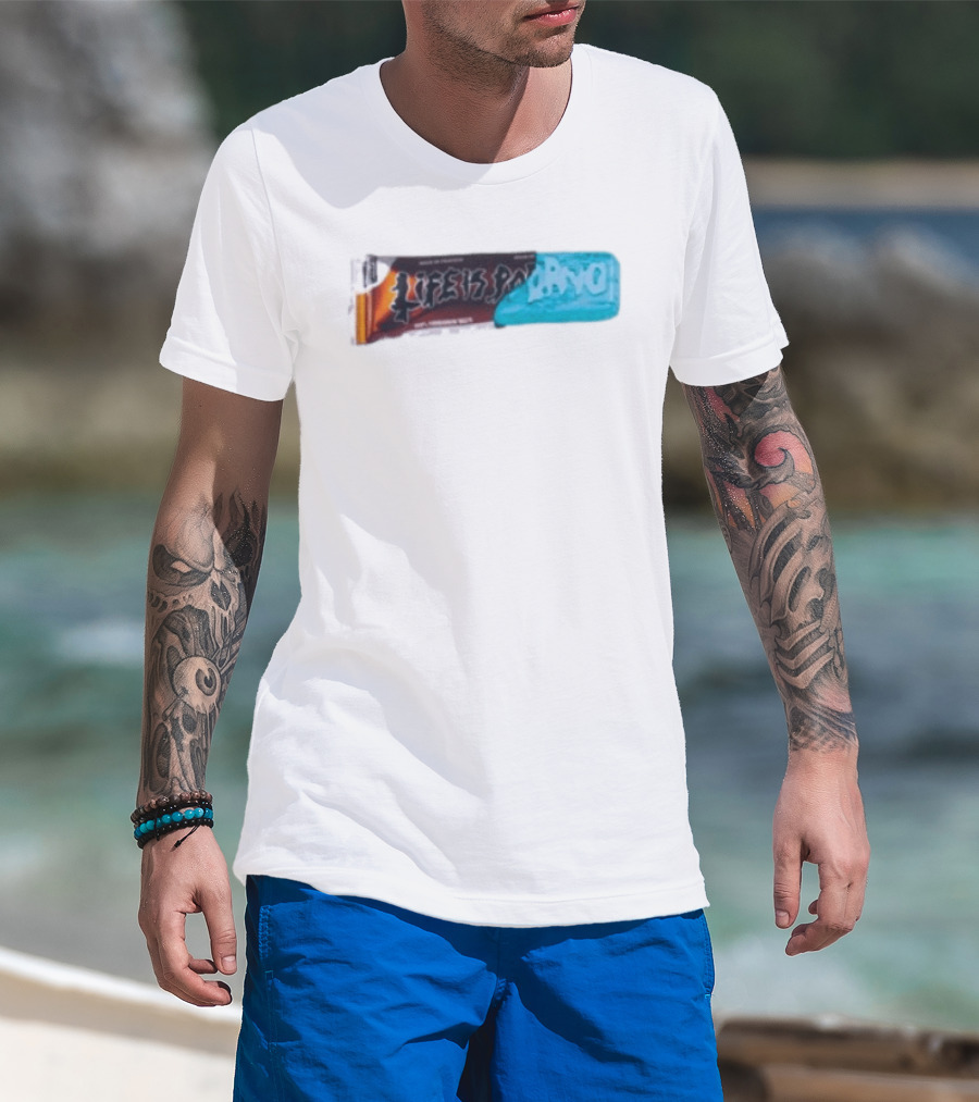 Life Is Porno Protein Bar Wrapper T-Shirt