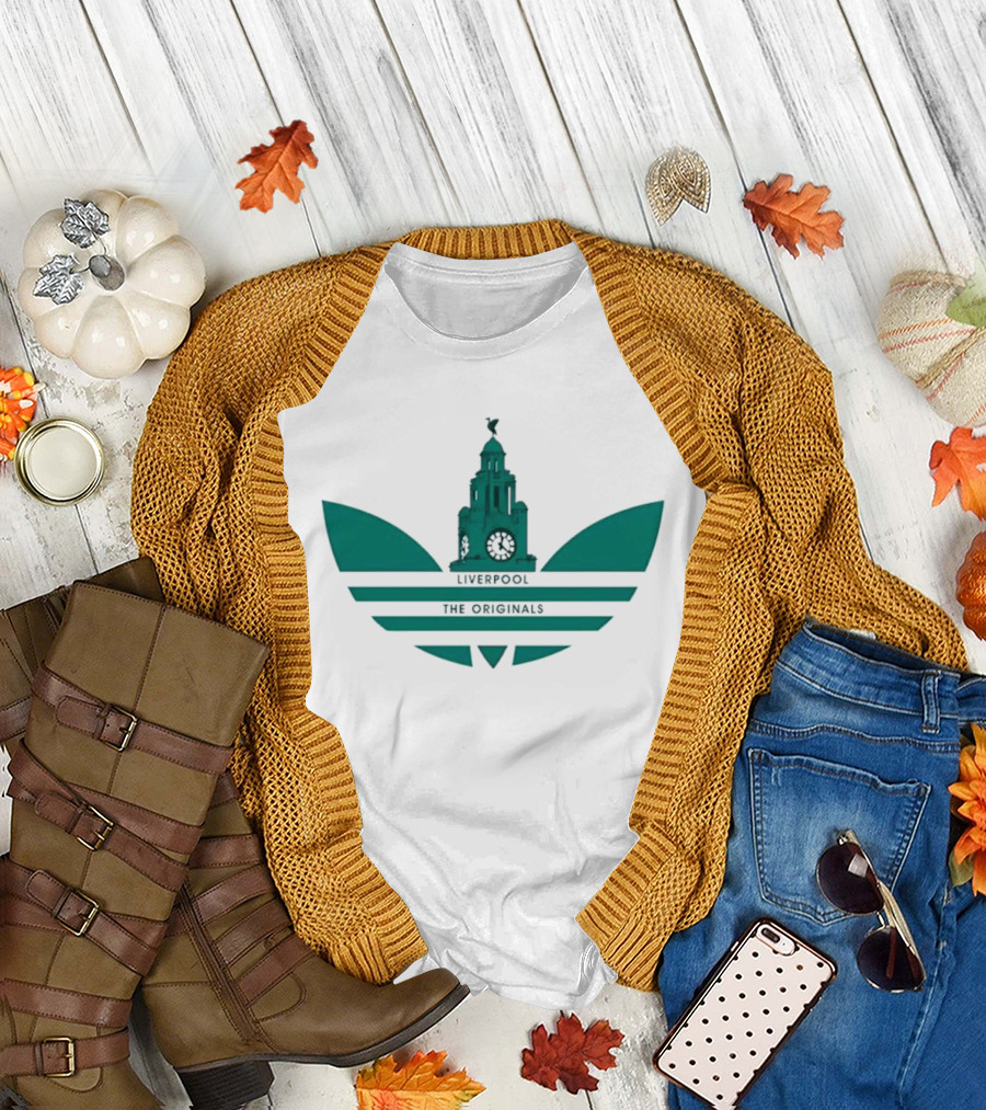 Liverpool the Originals Liver Building Wings T-Shirt