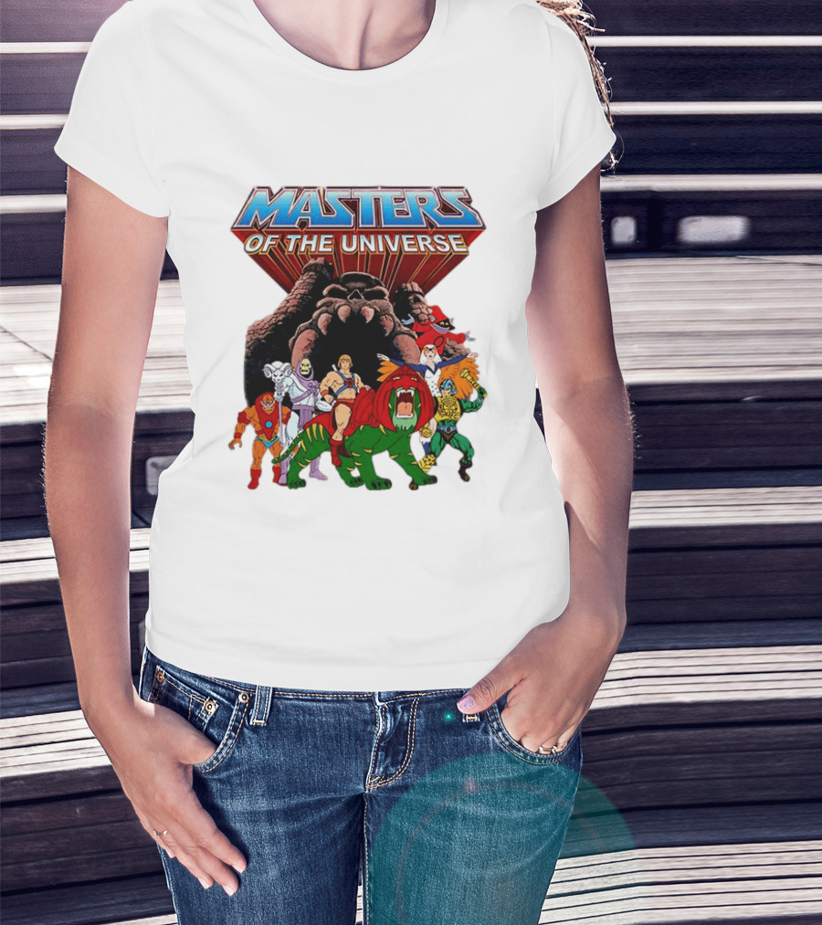 Masters Of The Universe He Man Skeletor Battle Cat Teela Beast Man Man At Arms Orko Animation Characters T-Shirt
