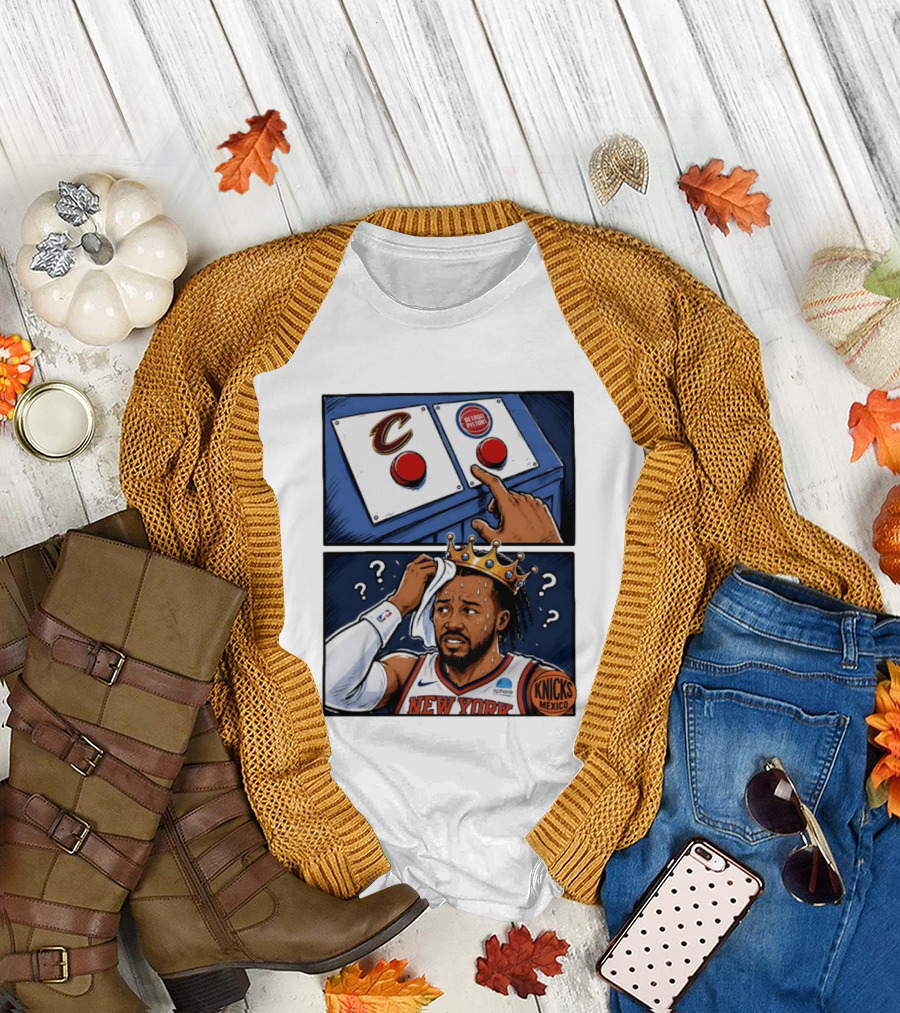 Cleveland Cavaliers vs Detroit Pistons Dilemma with Knicks Player in Crown T-Shirt