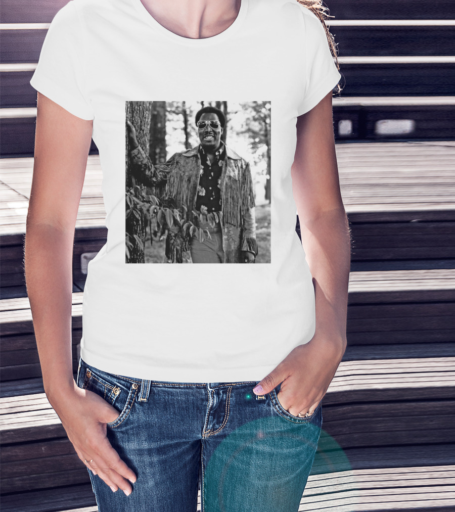 Clarence Carter Singer Fringe Jacket And Sunglasses Outdoors T-Shirt