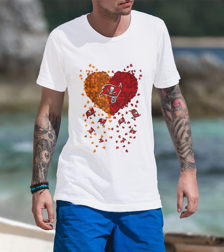 Heart Tampa Bay Buccaneers Football 2026 Iconic Team Spirit T-Shirt