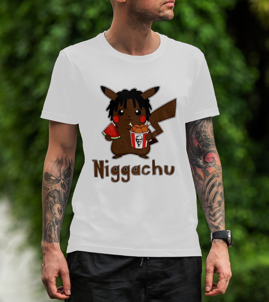 Pikachu X Nigga Niggachu KFC Meme T-Shirt