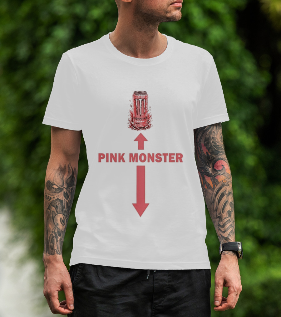 Monster Energy Ultra Rosa Pink Monster Arrows Meme T-Shirt