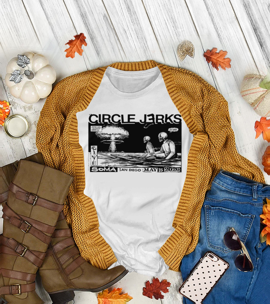 Circle Jerks May 15 2026 SOMA San Diego CA Live Concert T-Shirt